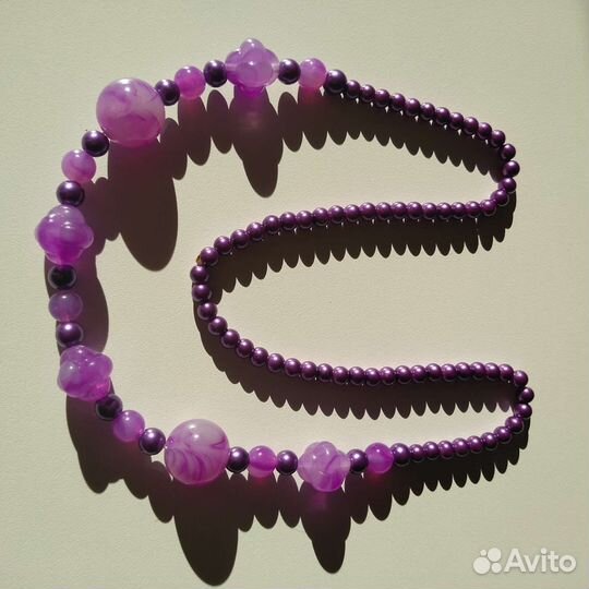 Бусы стекло винтаж СССР Чехословакмя