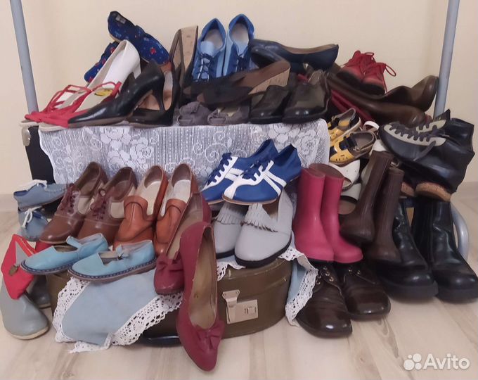 Ретро обувь женская/мужская/детская/фотореквизит