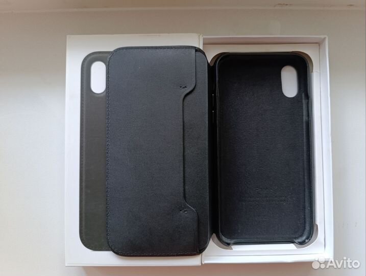 Чехол Leather Folio для iPhone X/Xs