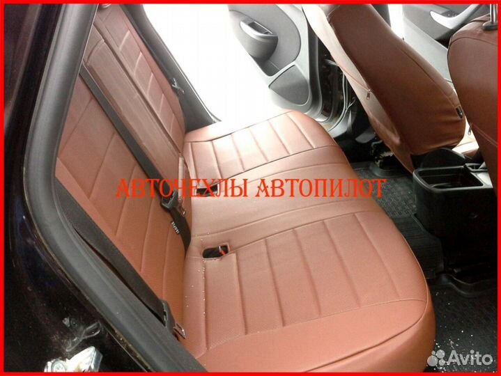 Чехлы Автопилот Opel Astra J из экокожи коричневые