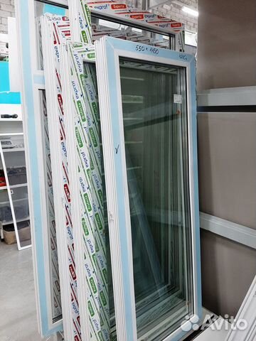 Глухое окно пвх 550*1450