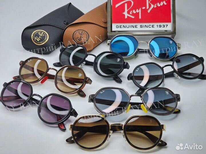 Очки Ray Ban 3703 Ferrari Blue Mirror Стекло