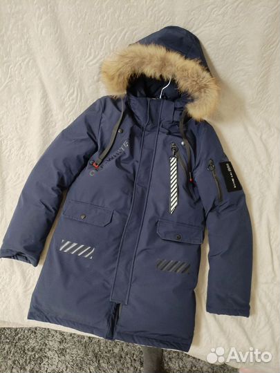 Пуховик мужской зимний удлинённый