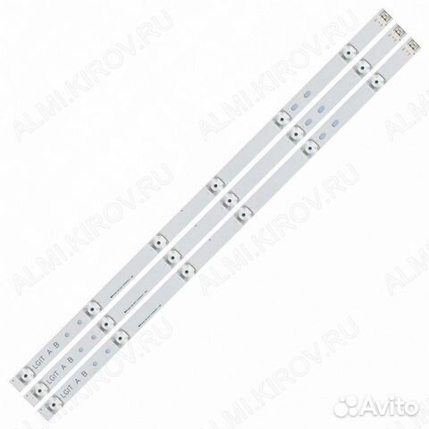 Подсветка TV 590мм 6+6+6 линз (3 планки: AB+AB+AB)