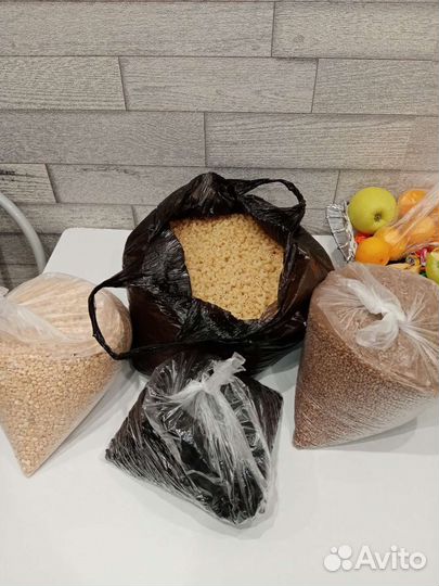 Макороны, крупы, изюм