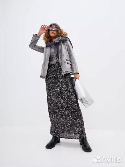 Юбка с пайетками