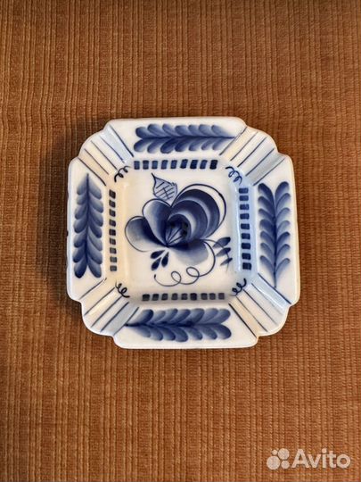 Пепельница СССР Гжель, Богемия новые