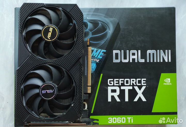 Видеокарта RTX 3060Ti asus Dual Mini