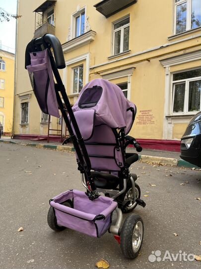 Детский велосипед-коляска 3в1