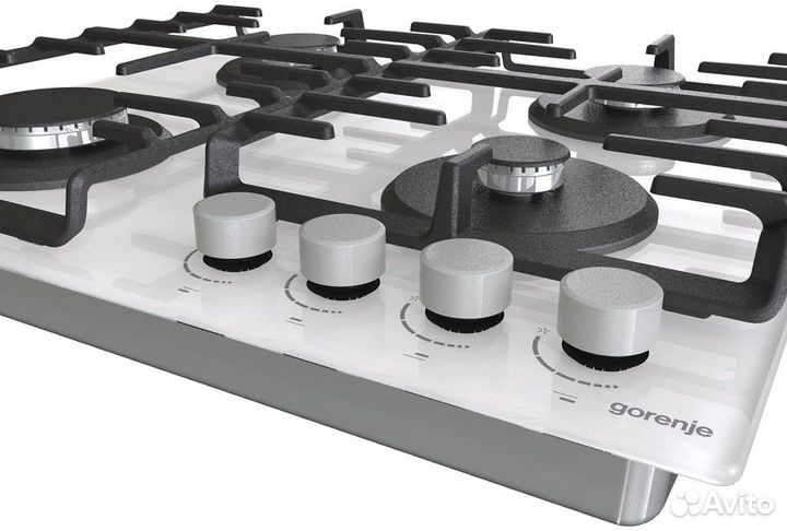 Поверхность газовая Gorenje/стекло/чугун/белый