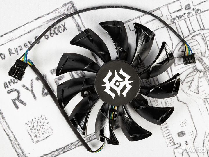 Вентилятор для zotac RTX X-gaming OC 87мм №1