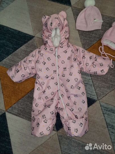 Комплект на выписку для девочки зима