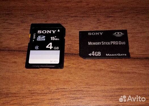 Карты памяти Sony memory pro duo