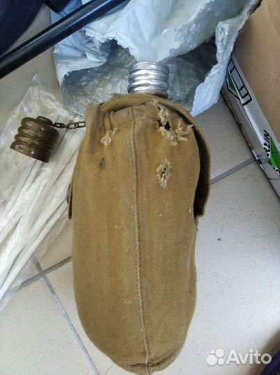 Фляга армейская с чехлом