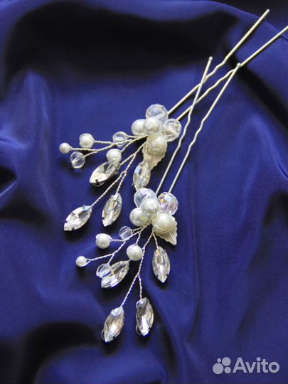Свадебное украшение шпильки для волос невесте