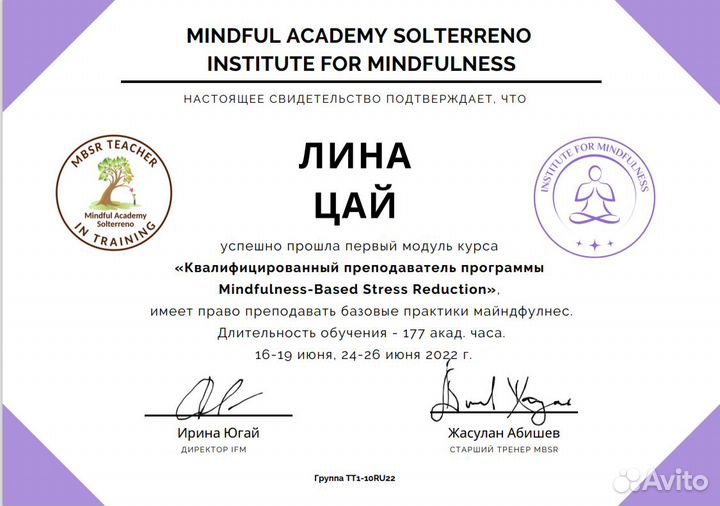 Медитация онлайн, Mindfulness. Психолог