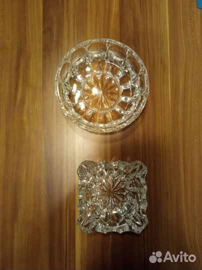 Конфетница и пепельница стекло СССР