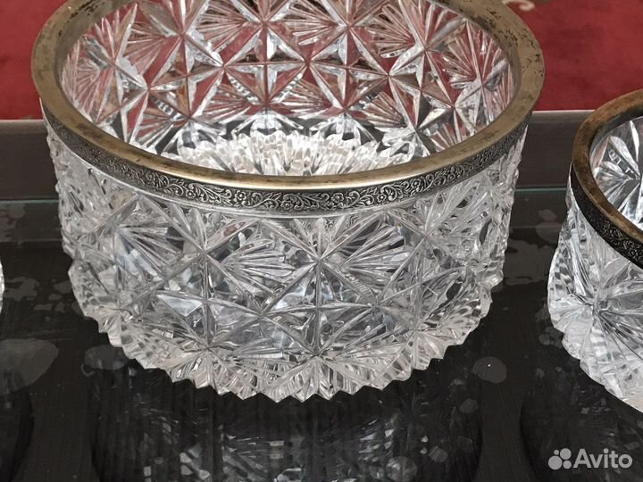 Хрусталь с мельхиором