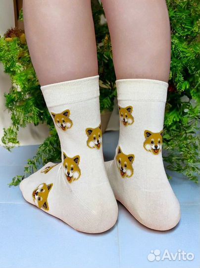 Носки с принтом унисекс, 5 пар в подарочной упаков