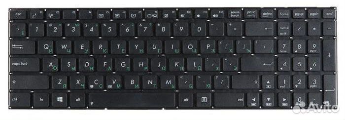 Клавиатура Asus X501, X550, X552, X750, series 0KN