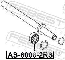 Подшипник шариковый Febest AS-6006-2RS(30x55x13)