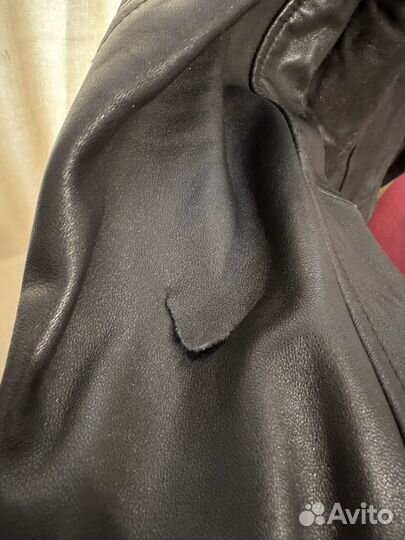 Куртка Naf Naf натуральная кожа 46 48 размер