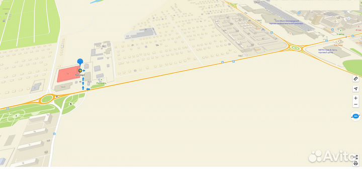 Мат складной 4 раза размер 1мх2м