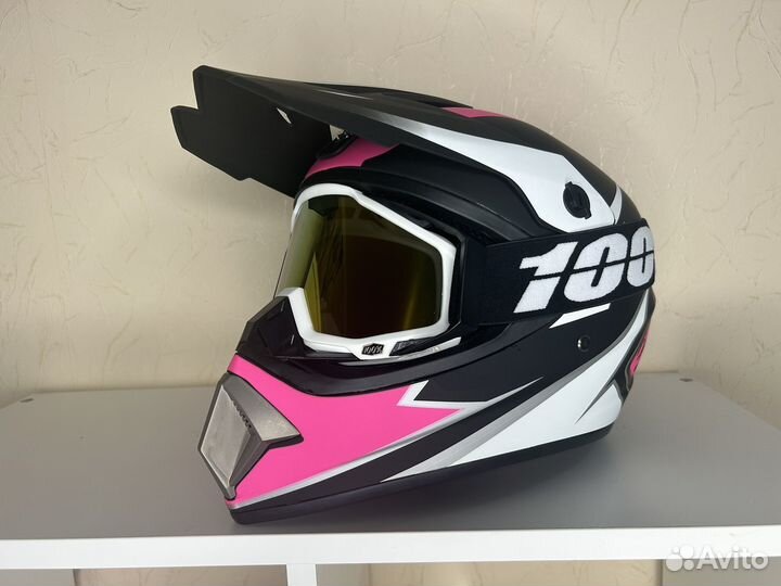 Розовый кроссовый шлем 4 в 1 барби