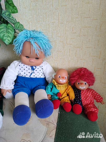 Кукла ГДР барбарик пупс клоун