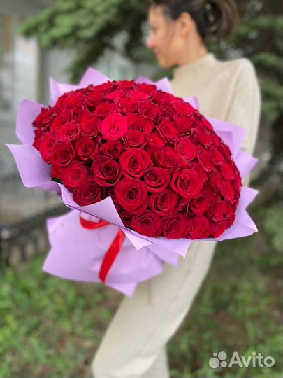 Букет из 25 красных роз