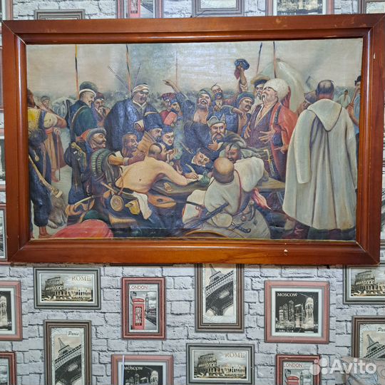 Картина маслом на холсте старинная