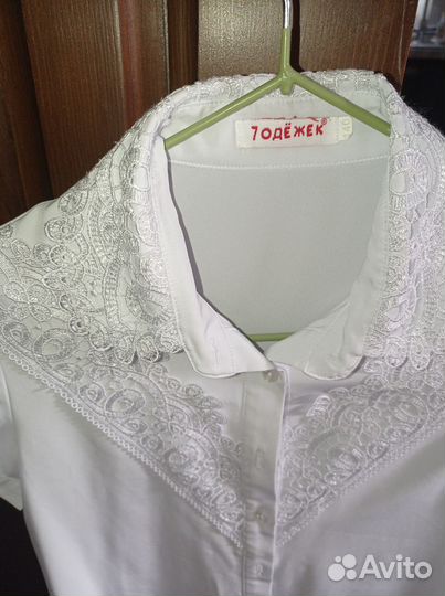 Блузка белая школьная