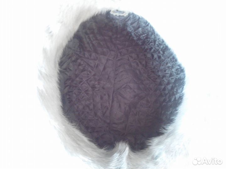 Женская шапка с голубой норки