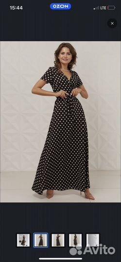 Платье на запахе длинное новое разное