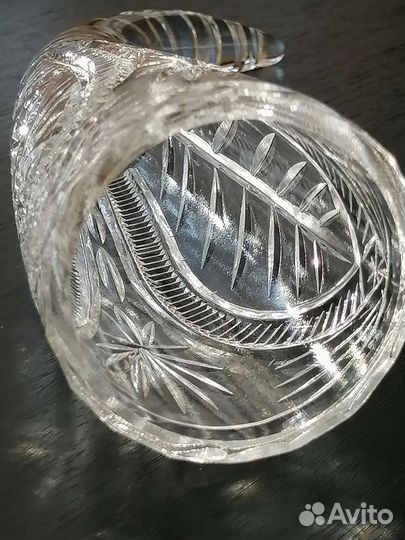 Рог хрустальный времен СССР 32 см