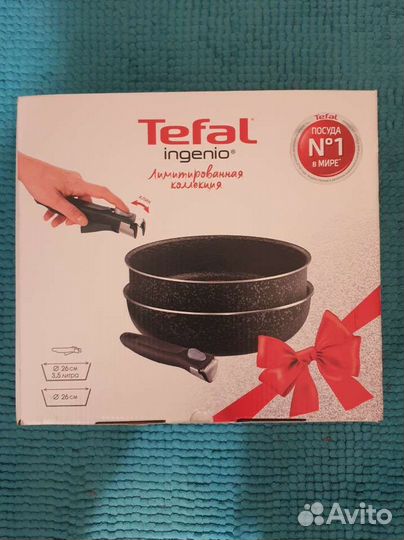 Набор Tefal Ingenio 3 предмета, вок,сотейник,ручка