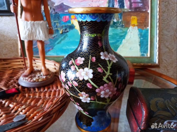 Ваза Клаузоне (перегородчатая эмаль)