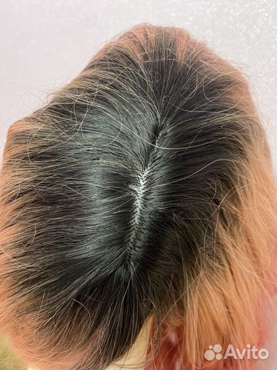 Парик розовый омбре