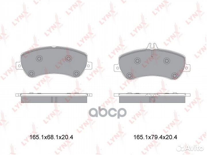 Колодки тормозные дисковые перед BD5354 LYN