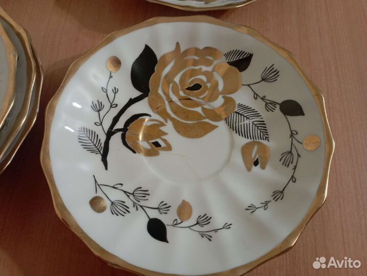 Блюдца чайные. Завод Вербилки