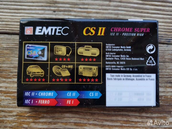 Аудио кассета Emtek (Basf) - Chrome super CS II