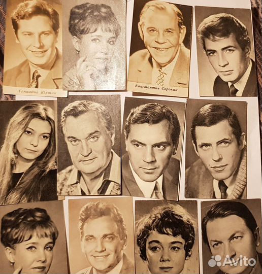 Спичечные этикетки; актеры СССР