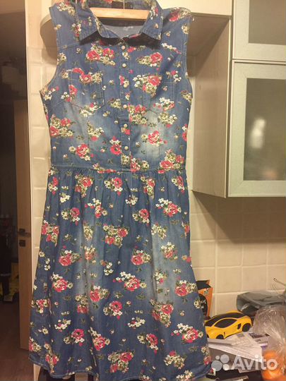 Платье джинсовое