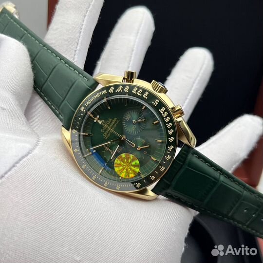 Omega green gold часы