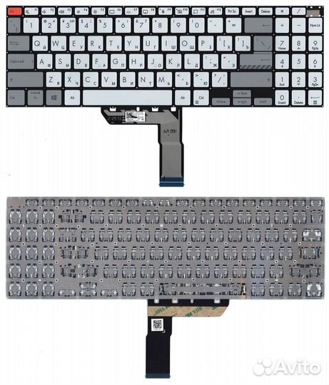 Клавиатура для Asus VivoBook PRO 16 M7600QA Silve