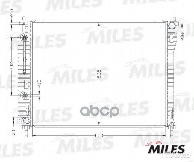 Радиатор (паяный) opel antara/captiva 2.4-3.2 0