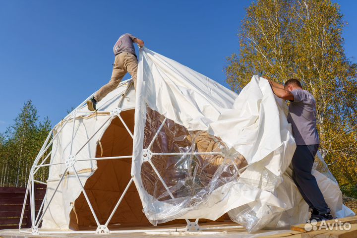 Геокупол для глэмпинга, сфера