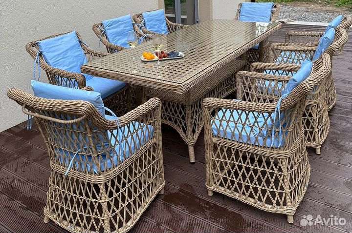 Комплект плетеной мебели из экоротанга 