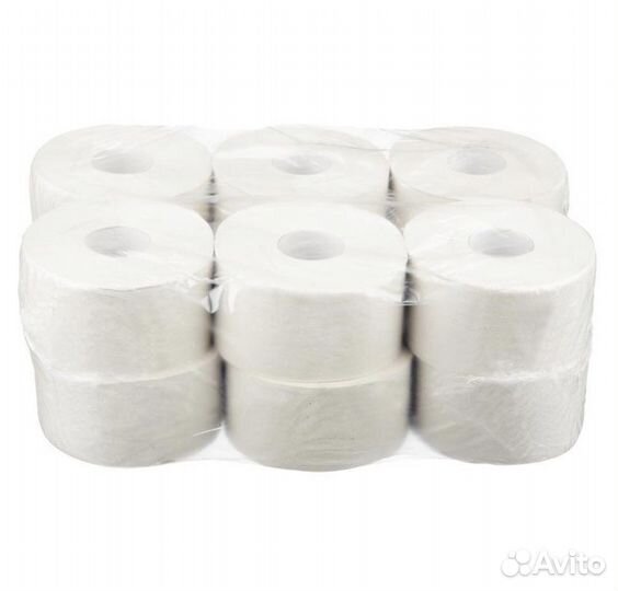 Бумага туалетная 1-слойная 12 рул. 200 метров