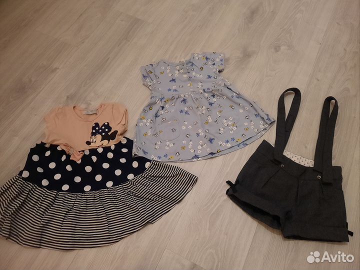 Вещи пакетом на девочку 86р